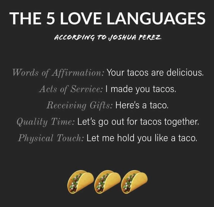 5 love languages graphic